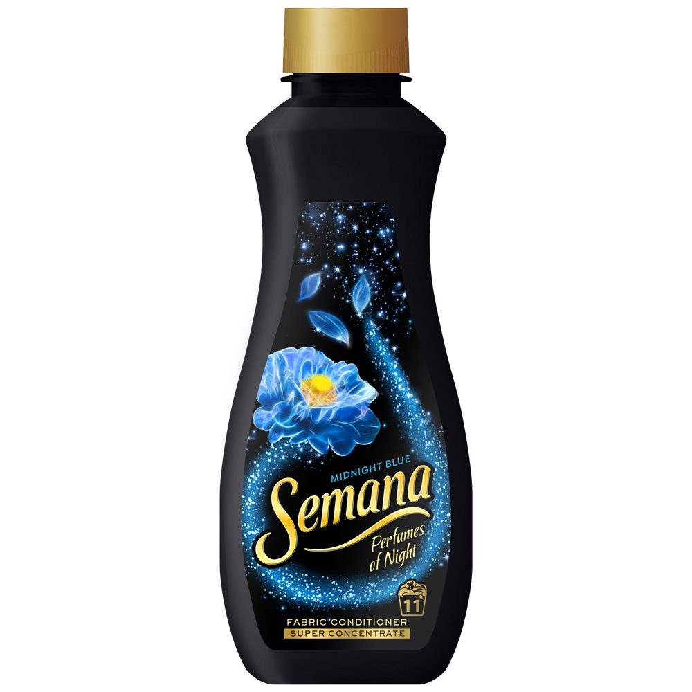 Balsam pentru Rufe Concentrat, Semana Perfumes Of Night Midnight Blue, Parfum de Lungă Durată, 250 ml, 11 Spălări