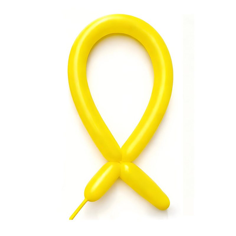 Baloane de Modelaj pentru Animale și Siluete, Set 50 Bucăți, Latex Flexibil de Calitate Premium, Lungime Maximă 150 cm, 1.8 g, Galben