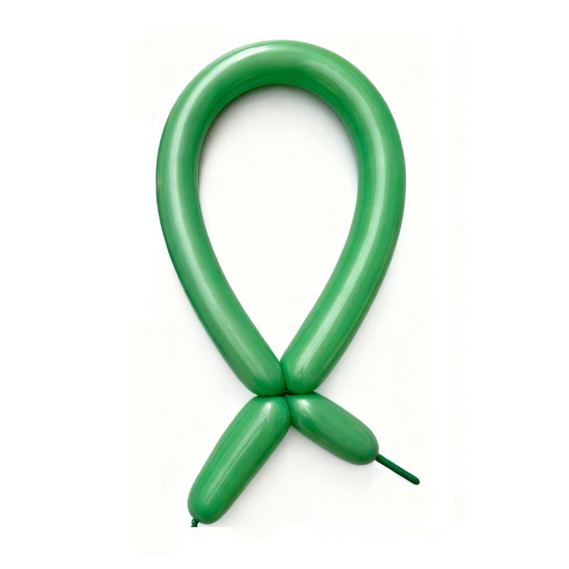Baloane de Modelaj din Latex, Set 50 Bucati, Flexibile pentru Figurine si Animale, Lungime Maxima 150 cm, Verde, 1.8 g per unitate