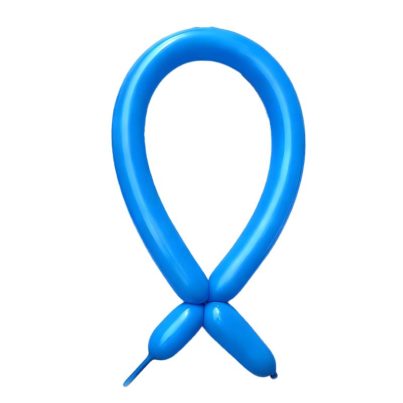 Baloane de Modelaj Profesionale, Set Accesorii Animatori, Latex Natural Flexibil, Lungime 150 cm, 50 Bucati, Albastru