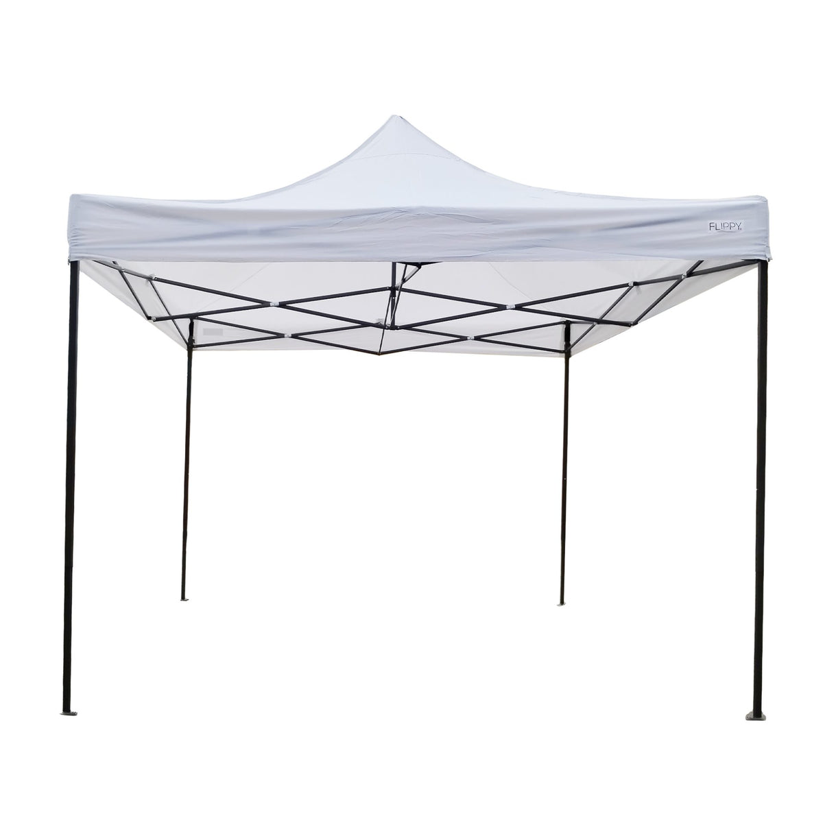 Cort Pavilion Pliabil 3x3m, Cadru Metalic Ranforsat, Inaltime Ajustabila, Acoperis Impermeabil Polyester Oxford 420D 185 g/mp, Gradina si Evenimente, Alb