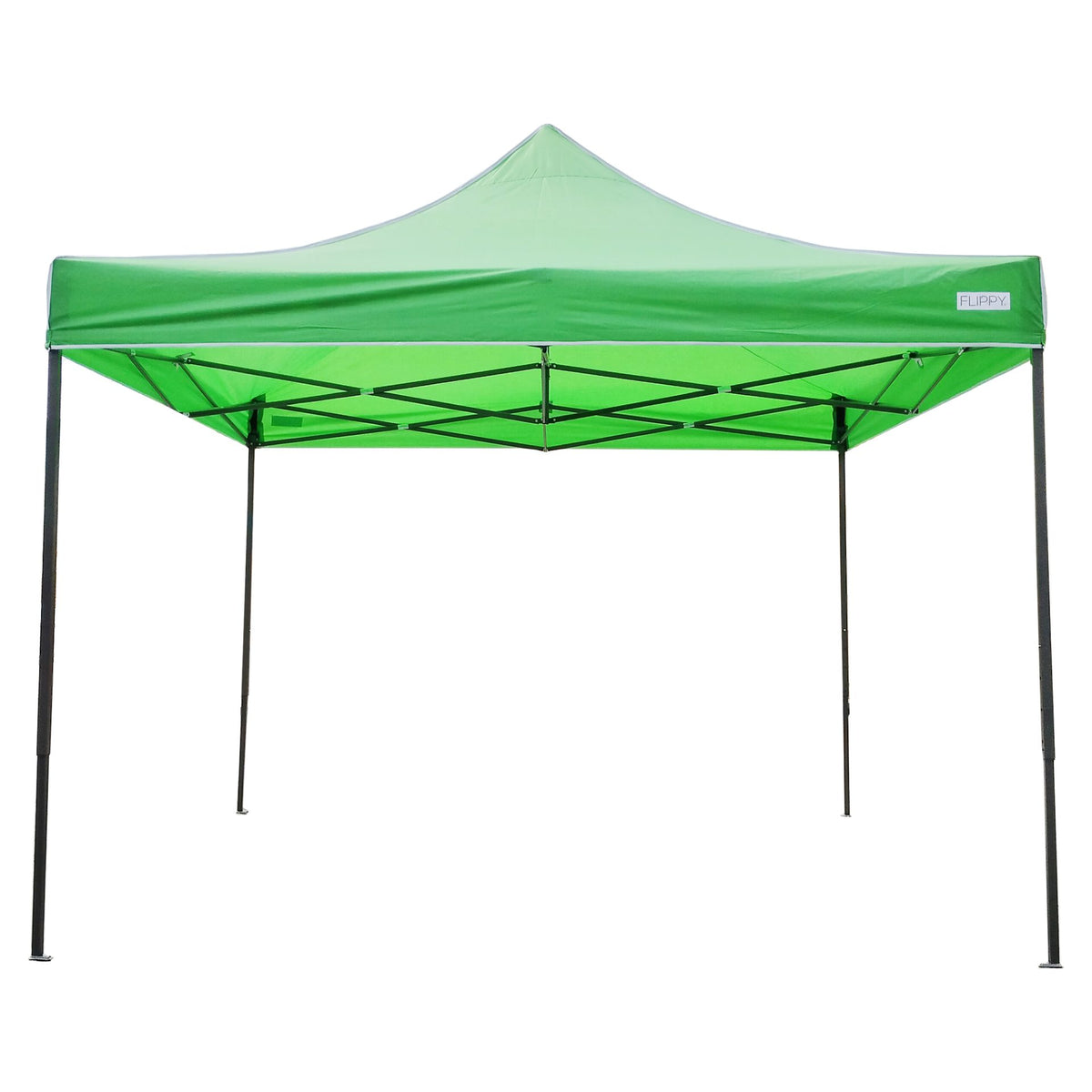 Cort Pavilion Pliabil 3x3m, Cadru Metalic Ranforsat cu Inaltime Ajustabila, Acoperis Impermeabil Poliester Oxford 420D, Verde Deschis