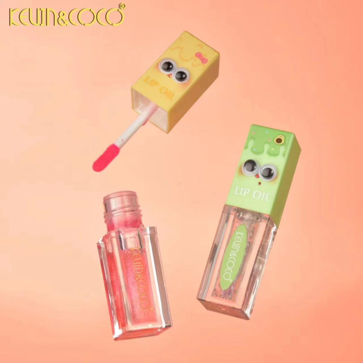 Kevin&Coco Ulei de Buze Hidratant, Lip Oil cu Textura Usoara si Finish Lucios, Formula Non-Lipicioasa, 27.1 g, Roz