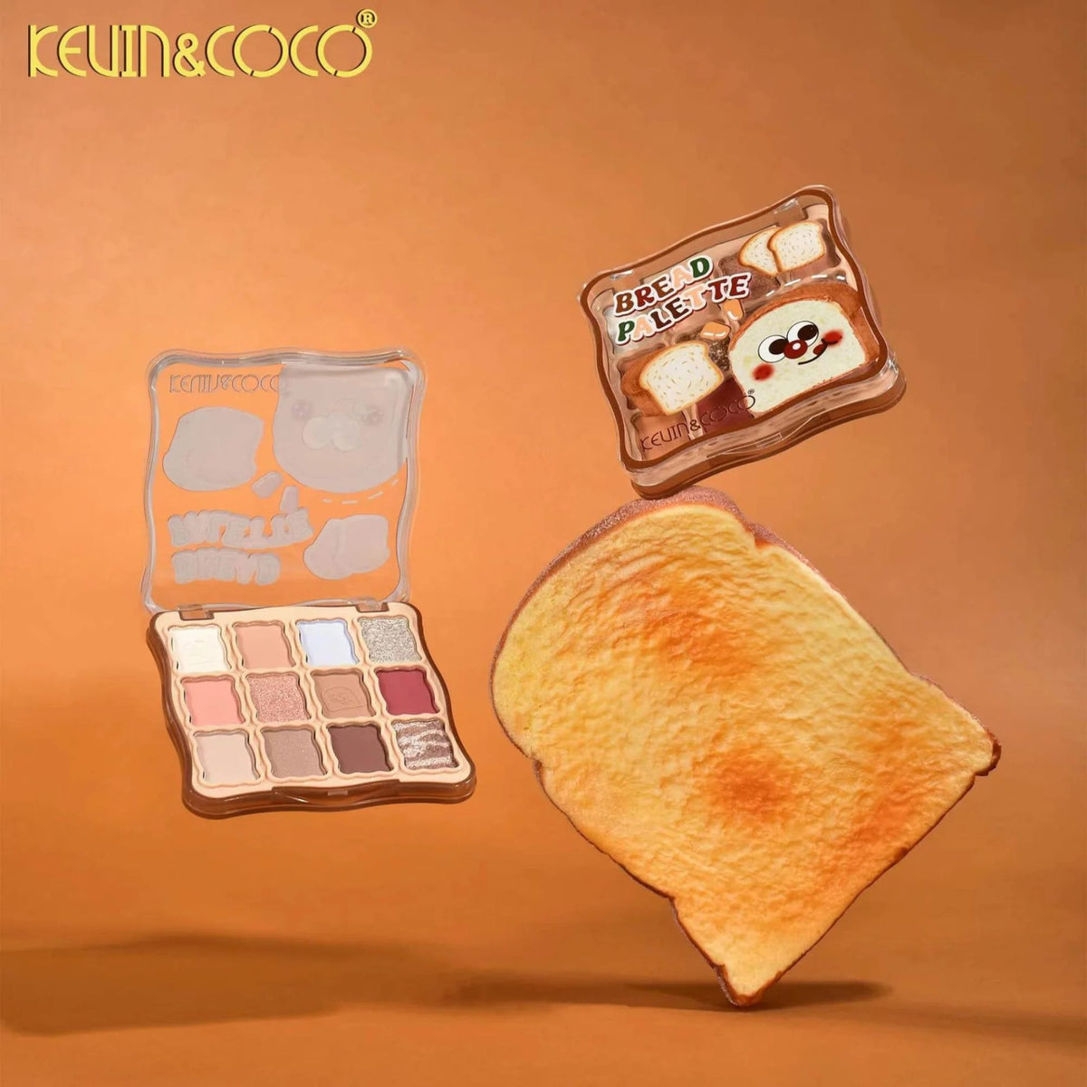Kevin&Coco, Paleta Farduri de Ochi, 12 Nuante cu Pigmentare Intensa, Finisaj Mat si Shimmer, Textura Catifelata, 82.7 g, Soft Nude