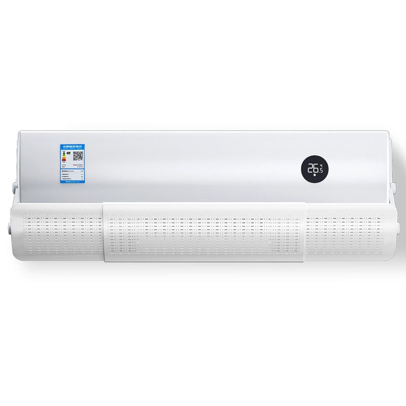 Deflector Aer Conditionat Universal, Protectie Curent Aer Rece si Cald, Ajustabil 180 Grade, Plastic, 106 x 18 cm, Alb