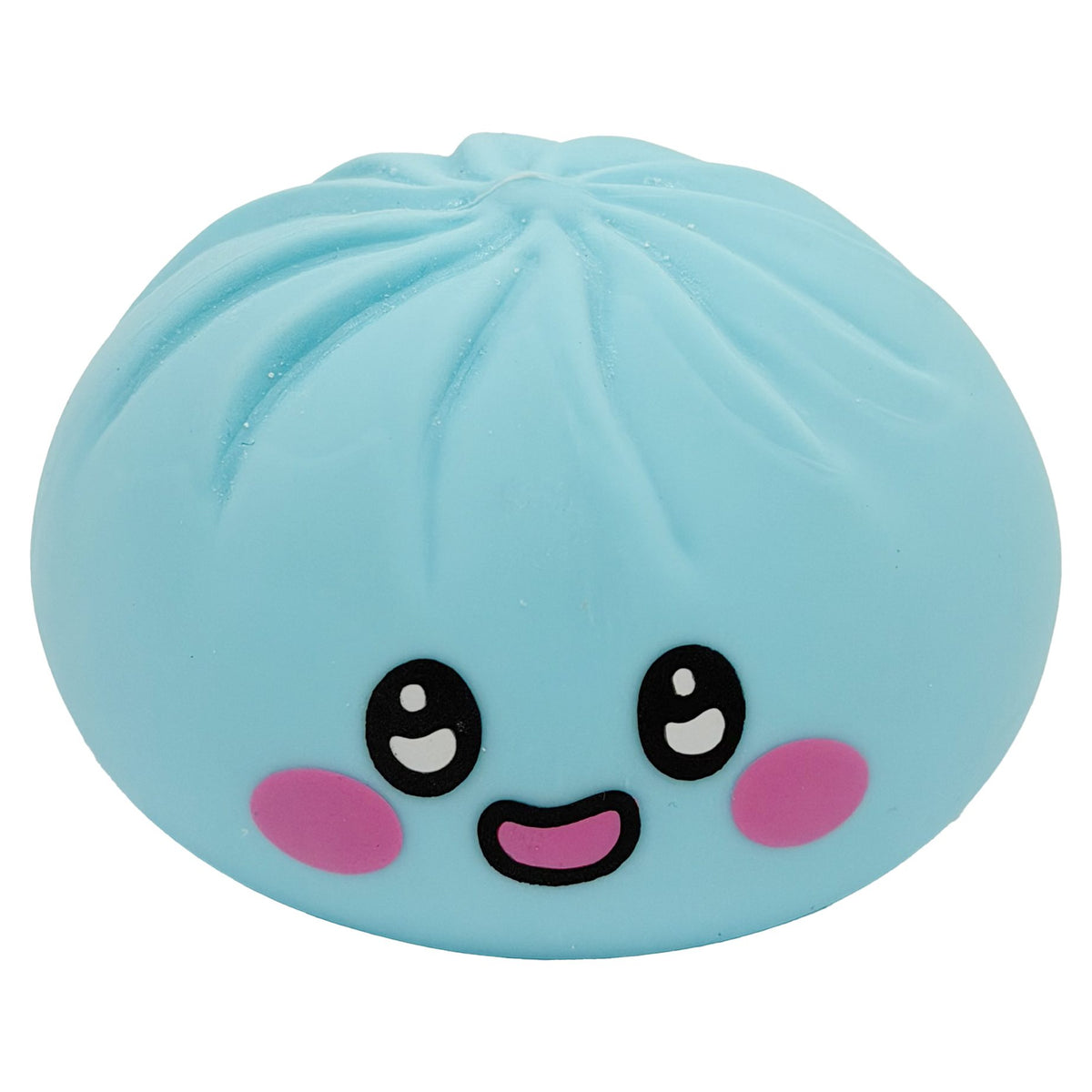 Jucarie Squishy Antistres, Model Dumpling cu Fata Zambitoare, Termoplastic, 5 x 5 cm, Culoare Mix Surpriza