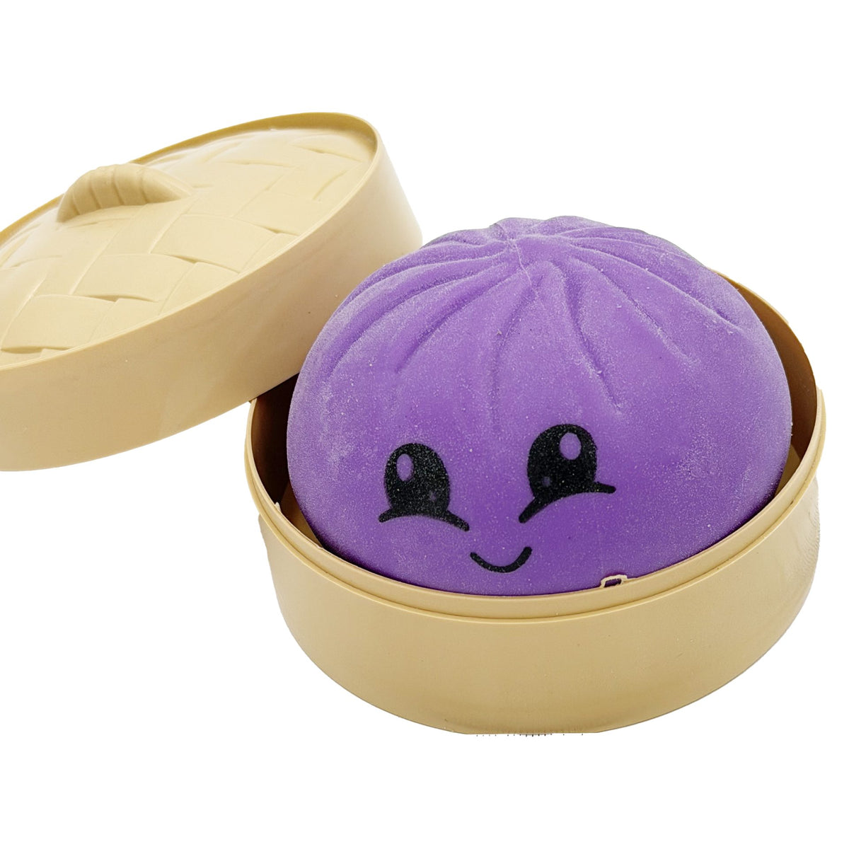 Jucarie Squishy Antistres Dumpling, Revenire Lenta, Material Termoplastic, 8.5x8.5x8.5 cm, Culoare Surpriza Mix