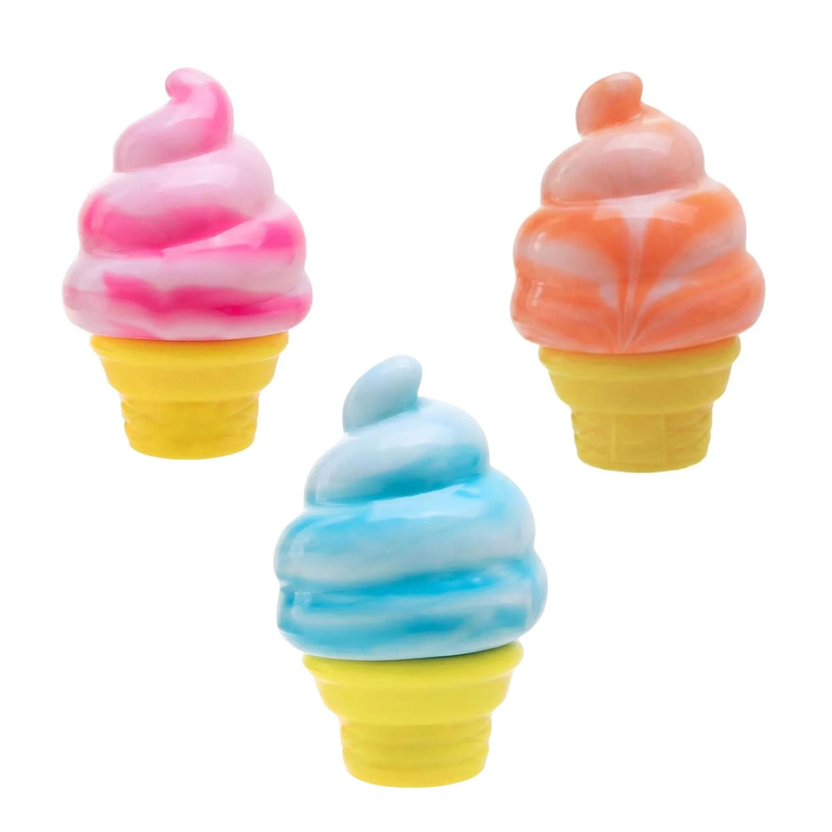 Jucarie Senzoriala Squishy, Model Inghetata, Antistres cu Revenire Lenta, Spuma PU Soft Touch, 1 Bucata, Culoare Aleatorie, 8.5 x 6 x 6 cm