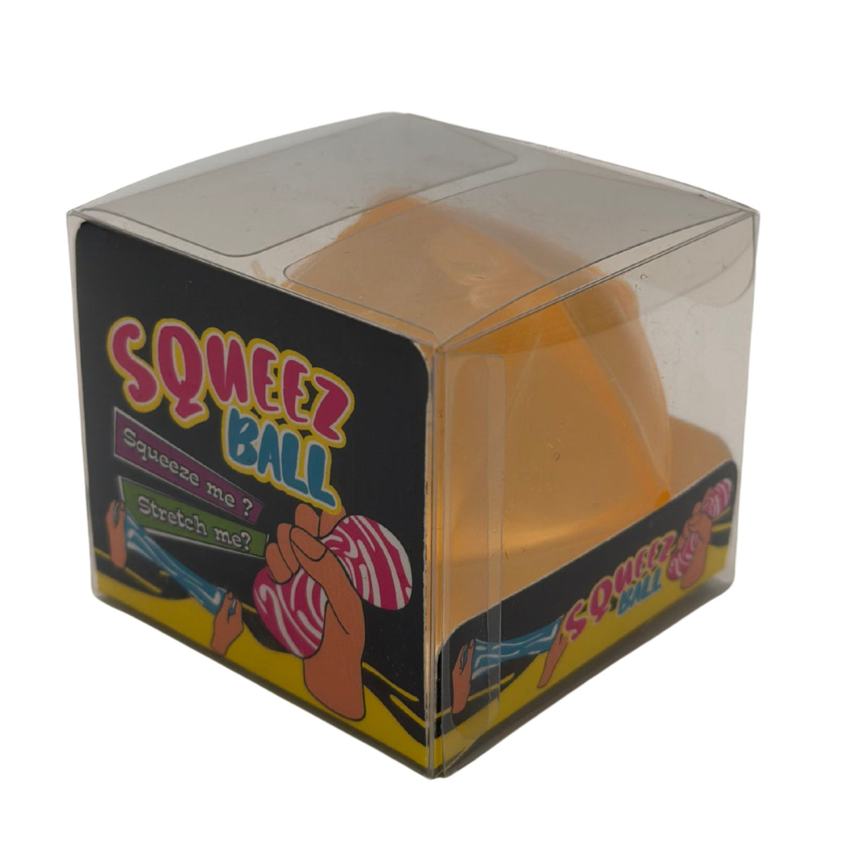 Jucarie Squishy Cub 3D Diamond, Antistres Senzorial cu Revenire Lenta, Silicon Dens, 6x6 cm, 140 g, Portocaliu