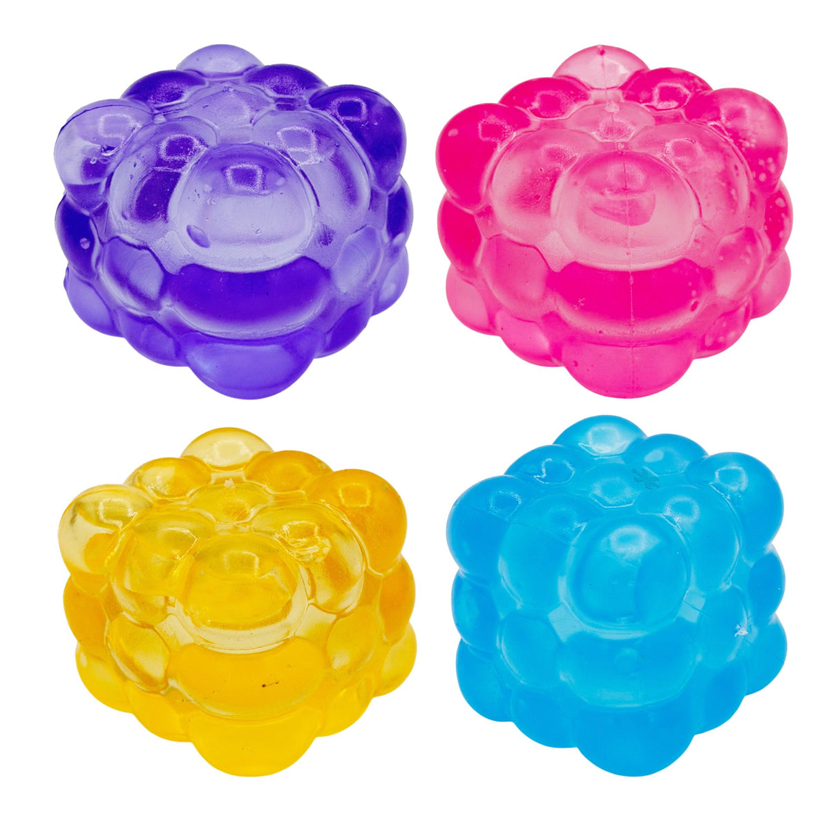 Jucarie Antistres Magic Bubble Cube 3D, Squishy Senzorial Comprimabil, Termoplastic, 5x5x5 cm, Roz