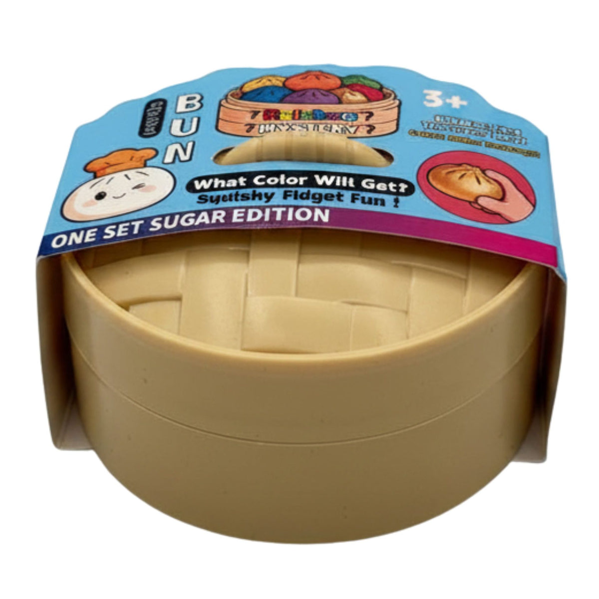 Jucarie Squishy Dumpling Antistres, Revenire Lenta cu Sclipici, Material Termoplastic, 8.5 cm, 220 g, Culoare Aleatorie