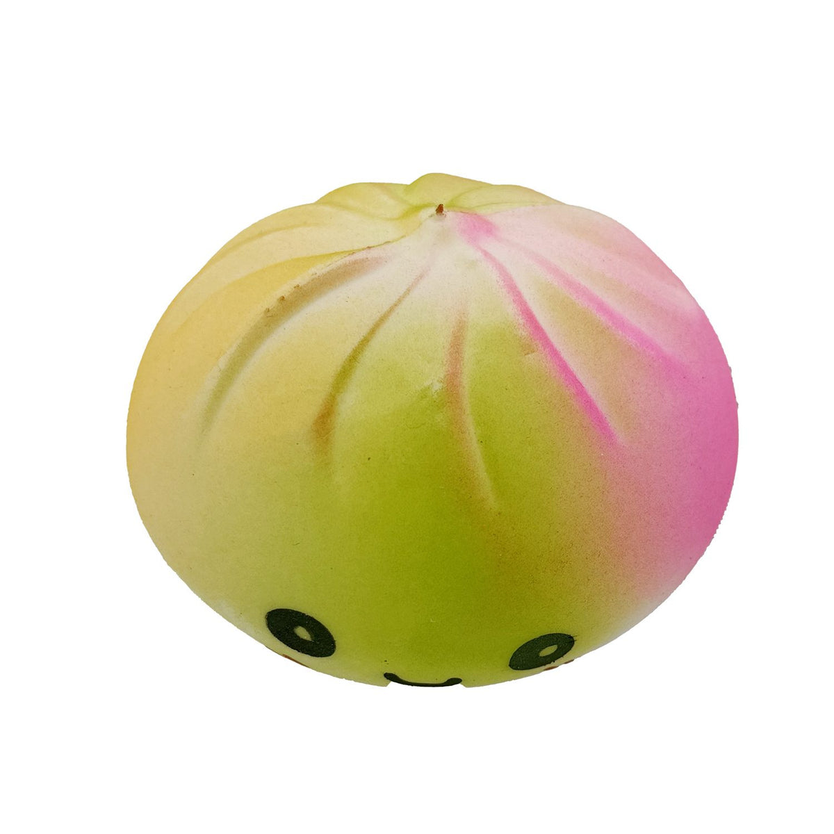 Jucarie Squishy Antistres, Model Dumpling Fata Zambitoare Curcubeu, Termoplastic, 8.5x5.5 cm, Culori Mix Surpriza