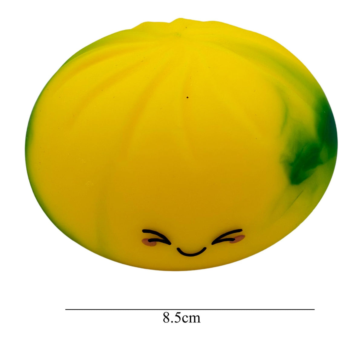 Jucarie Squishy Dumpling Antistres, Design Marmorat cu Revenire Lenta, Material TPR, Recipient Inclus, 8.5 x 8.5 cm, Culoare Aleatorie