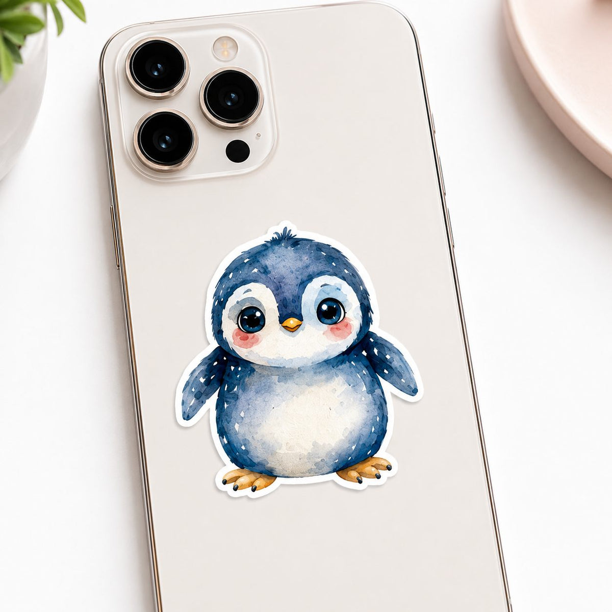 Stickere Decorative Animale, Stil Acuarela Kawaii, Hartie Autoadeziva, Set 50 Bucati, Multicolor, 5.27 x 5.43 cm