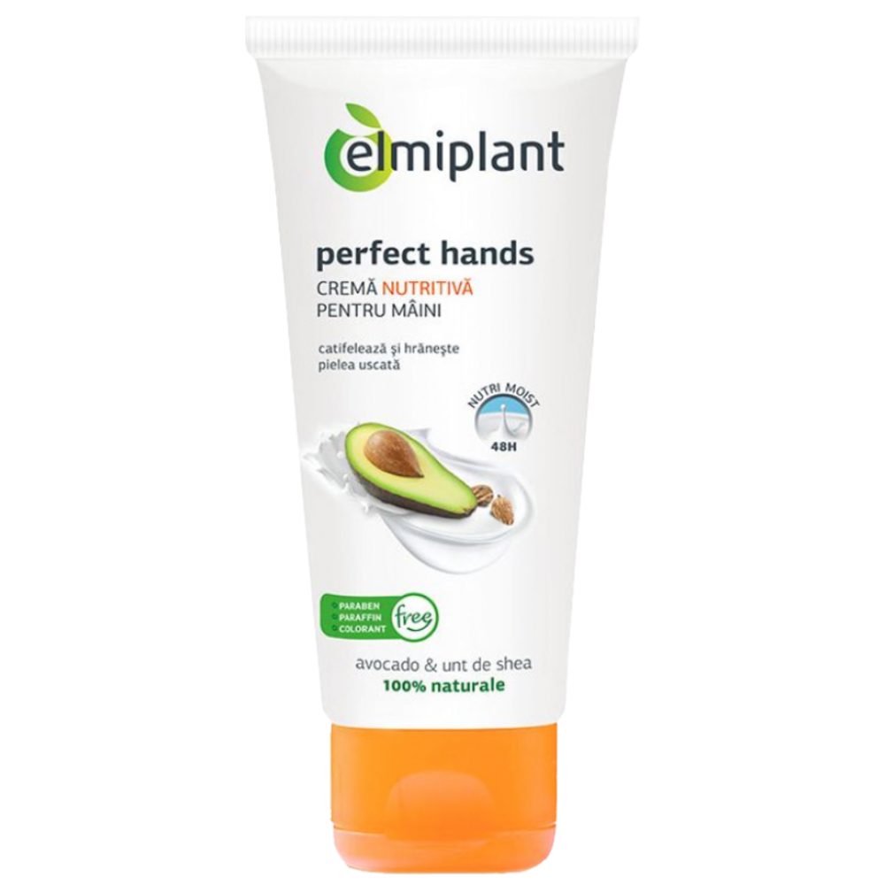 Elmiplant Crema de Maini Nutritiva, Hidratare Intensa si Protectie, Ingrediente Naturale, Pentru Piele Uscata si Sensibila, 100 ml