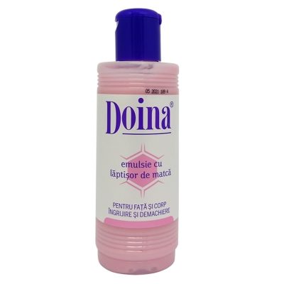 Doina Emulsie Hidratantă cu Lăptișor de Matcă, Loțiune Nutritivă pentru Față și Corp, 200 ml