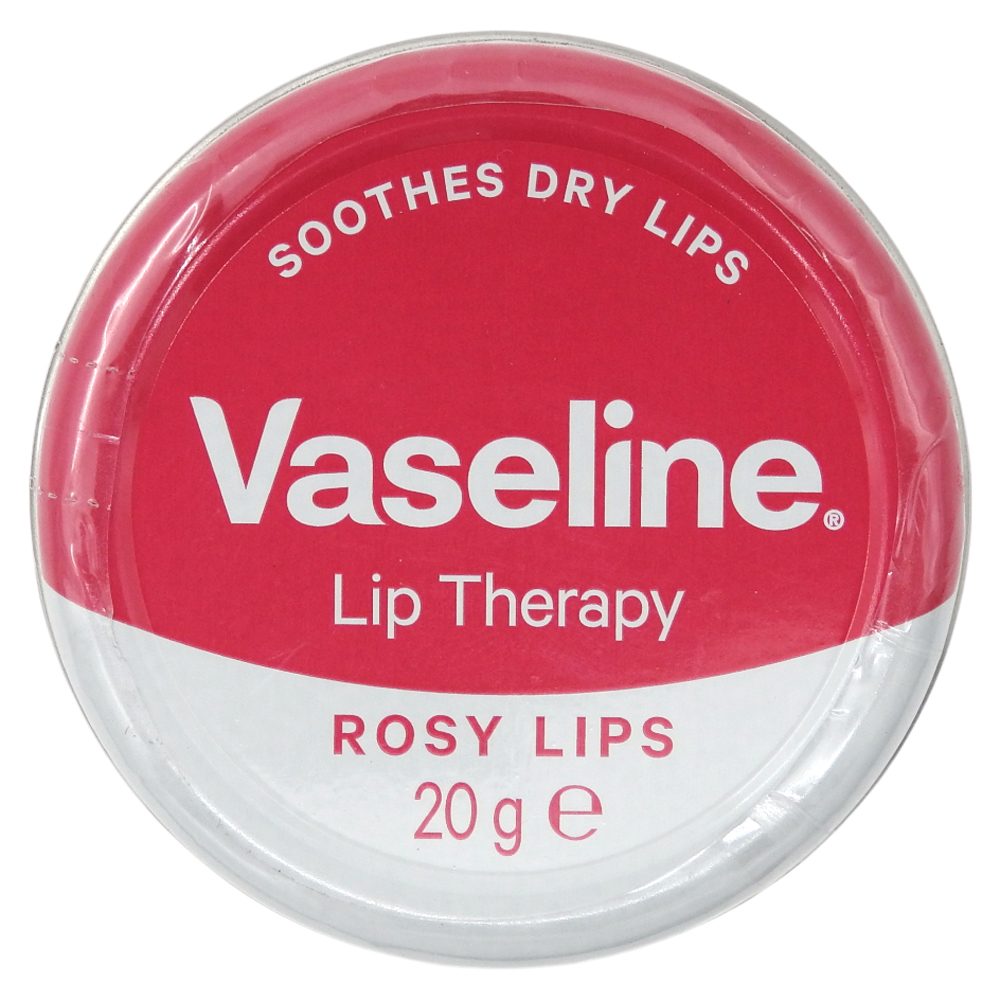 Vaseline Balsam de Buze Rosy Lips, Hidratare Intensă cu Extract de Trandafir, Textură Non-Grasă, 20 g