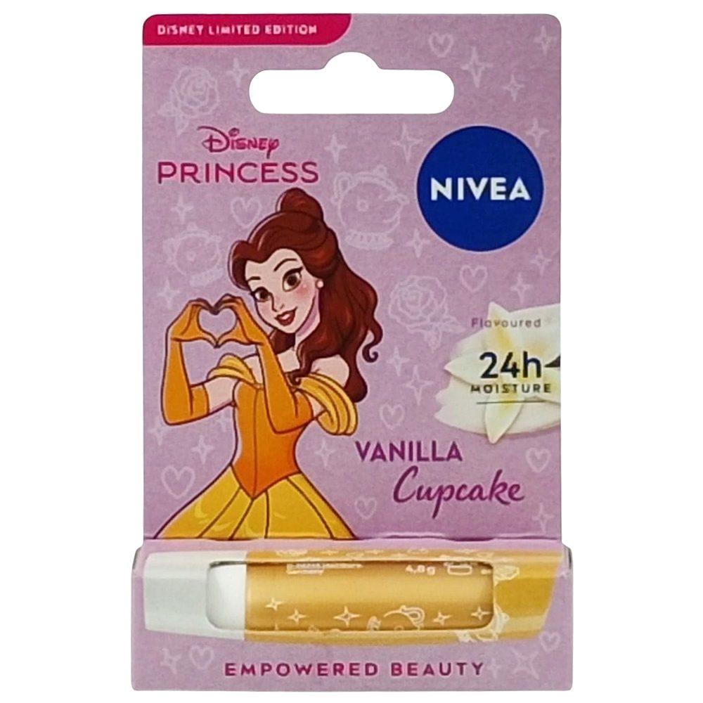 Nivea Balsam de Buze Hidratant, Editie Limitata Princess, Aroma de Vanilie, Stick 4.8 g