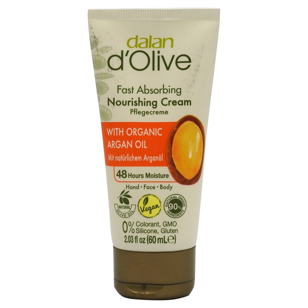 Dalan Crema Hidratanta pentru Maini si Corp, Ulei de Argan, Tub 60 ml