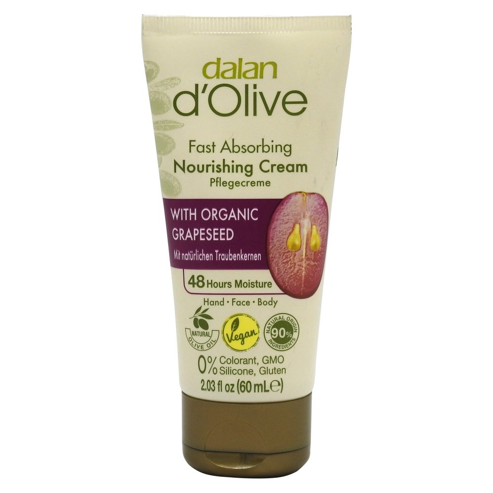 Dalan Crema Hidratanta pentru Maini, Extract de Samburi de Struguri, Formula Nutritiva, Tub 60 ml
