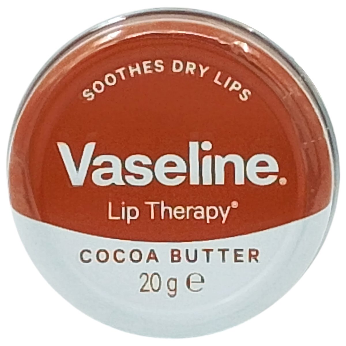 Vaseline Balsam Pentru Buze, Tratament Hidratant Cu Unt De Cacao, Formula Calmantă, Recipient Metalic, 20 g