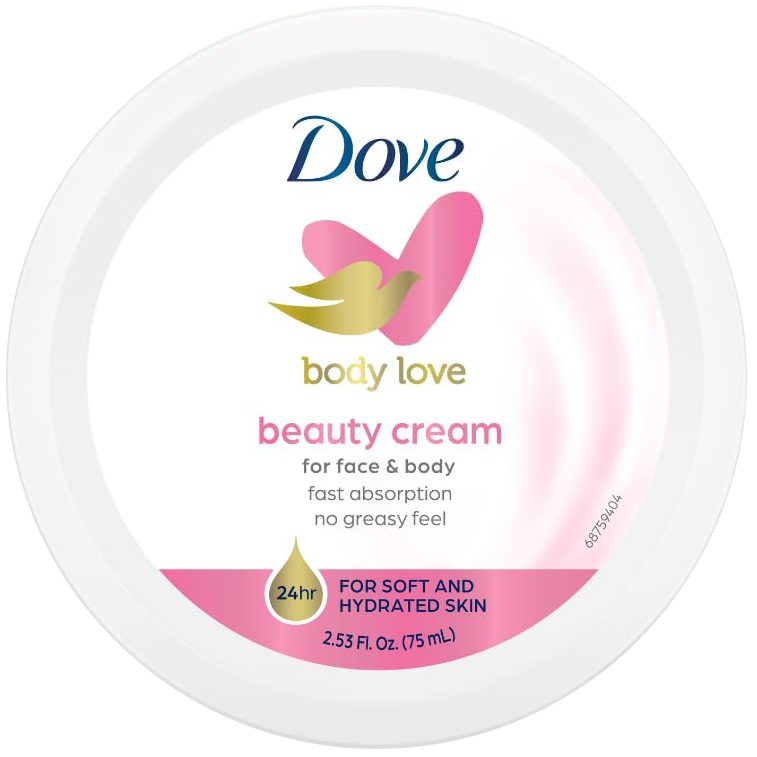 Dove Crema Corp Hidratanta Beauty Cream, Textura Usoara, Tip Cutie, 75 ml