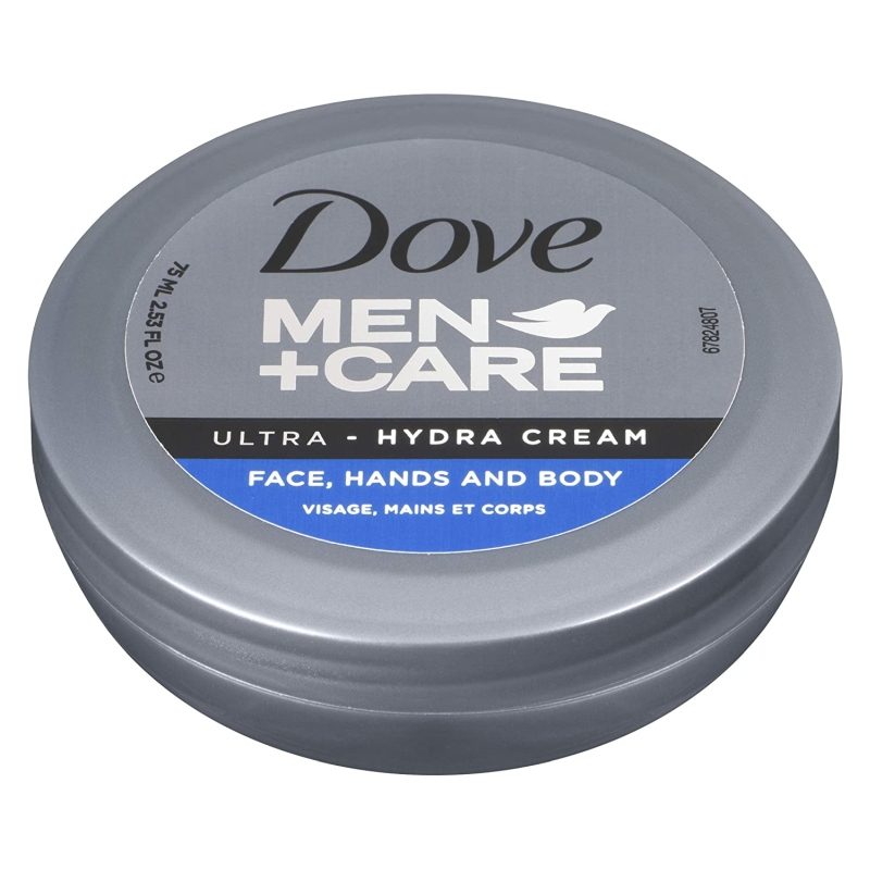 Dove Men+Care Cremă Hidratantă Ultra Hydra, Textură Lejeră pentru Față, Mâini și Corp, 75 ml
