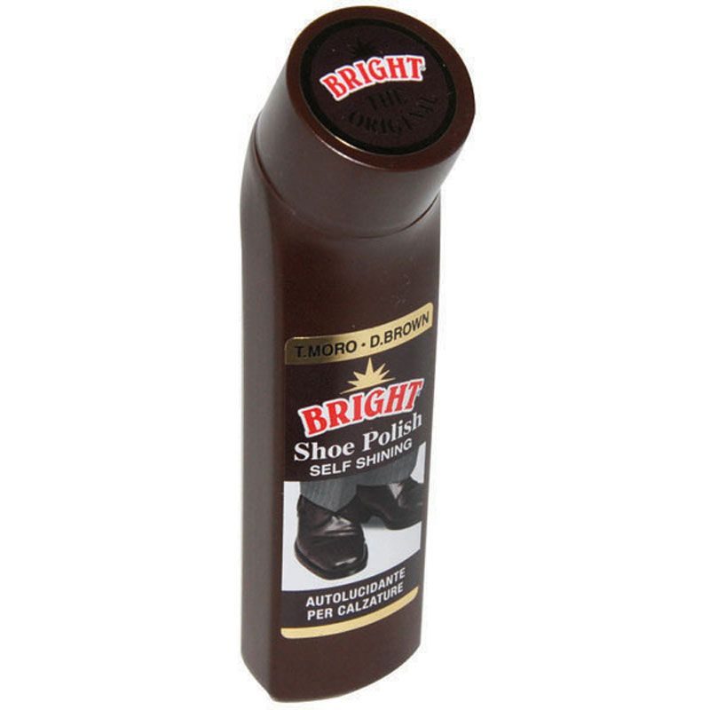 Bright Crema Pantofi Hidratanta pentru Piele Naturala, Aplicator Burete Inclus, 75 ml, Maro Inchis