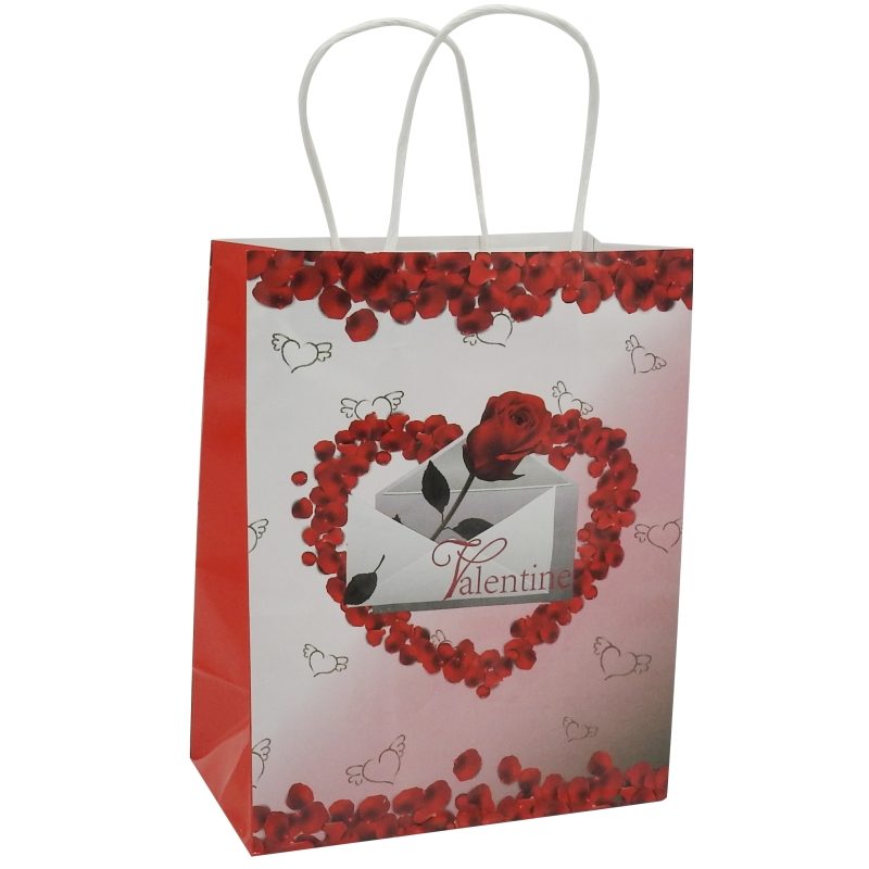 Punga Cadou, Hartie Premium, Design Elegant, Mica, 12 x 15 x 6 cm, Set 10 Bucati