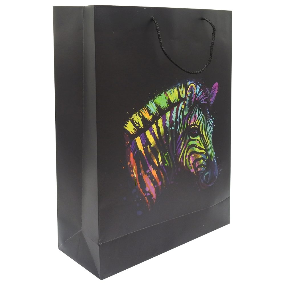 Pungă Cadou Mare, Design Elegant, Carton Rezistent, 32 x 26 x 12 cm, Multicolor