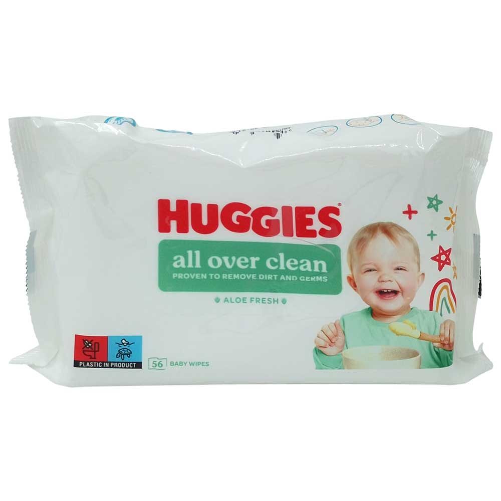 Huggies Servetele Umede, All Over Clean, 56 Bucăți