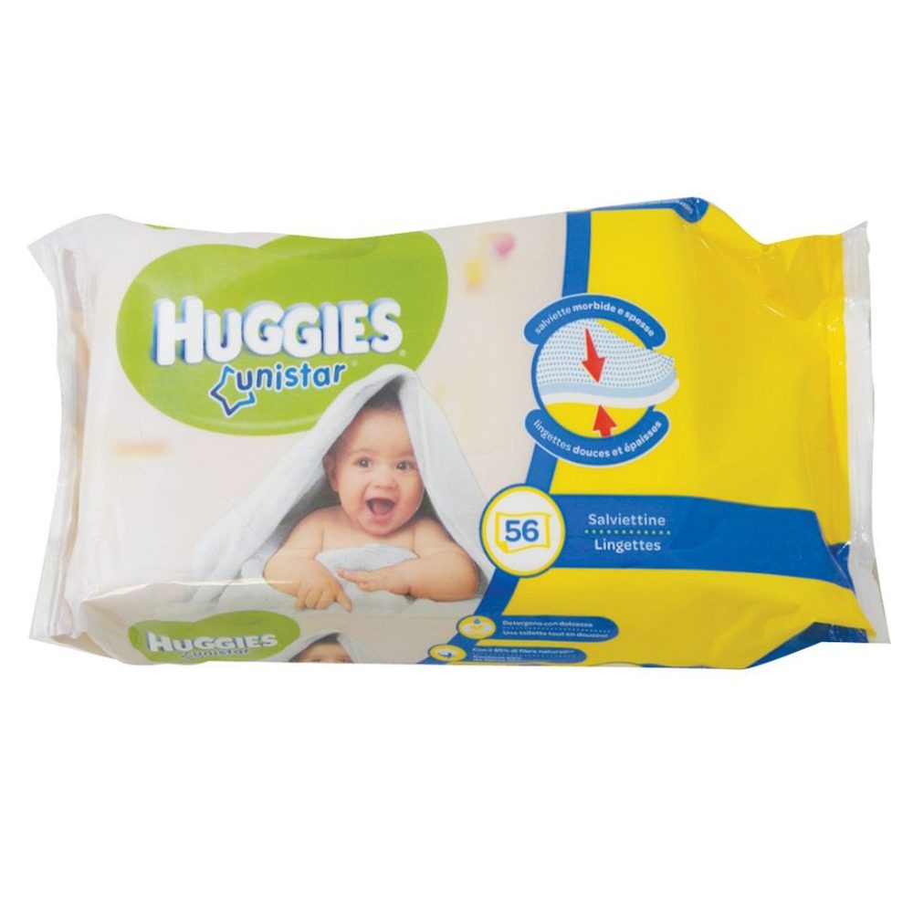 Huggies Servetele Umede, Unistar, 56 Buc
