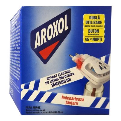 Rezerva Lichida Aroxol Antitantari pentru Aparat Electric, Protectie 45 Nopti, 35 ml