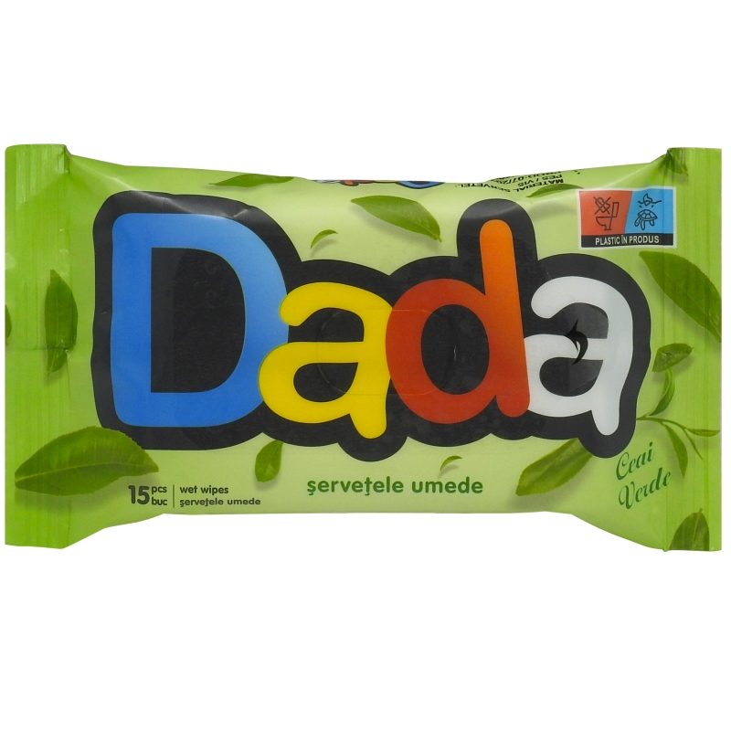 Dada Servetele Umede, De Buzunar, Ceai Verde, 15 buc