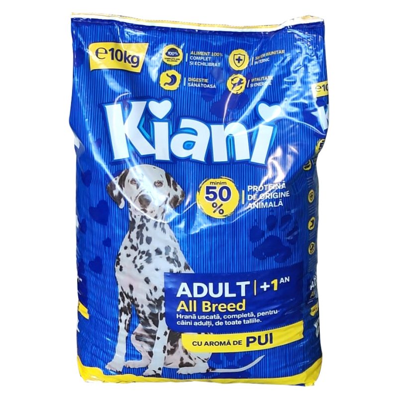 Kiani Hrana Uscata Pentru Pisici Adulte, Gust De Pui, Formula Completa Si Echilibrata, Sac 10 kg