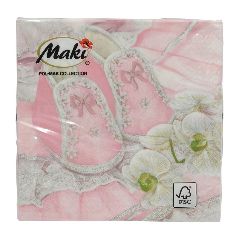 Maki Șervețele De Masă, Finețe 3 Straturi, Hârtie Absorbantă, 33x33 cm, 20 Bucăți