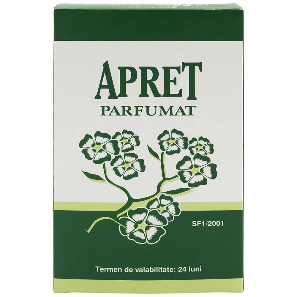 Apret Parfumat pentru Rufe, Pudra de Calcat cu Parfum de Proaspat, Ambalaj 150 g