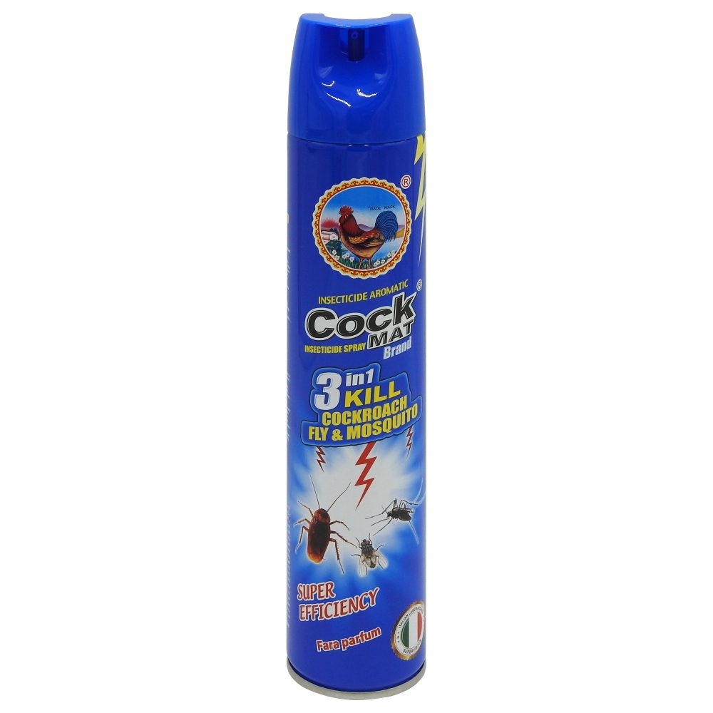 Cock Mat Insecticid Universal, Spray Pentru Insecte Taratoare si Zburatoare, Formula Cu Actiune Rapida, 400 ml