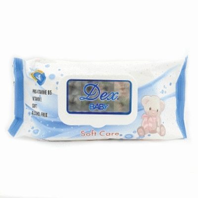 Dex Șervețele Umede Pentru Bebeluși, Formula Soft Care, Cu Capac, 72 Bucăți