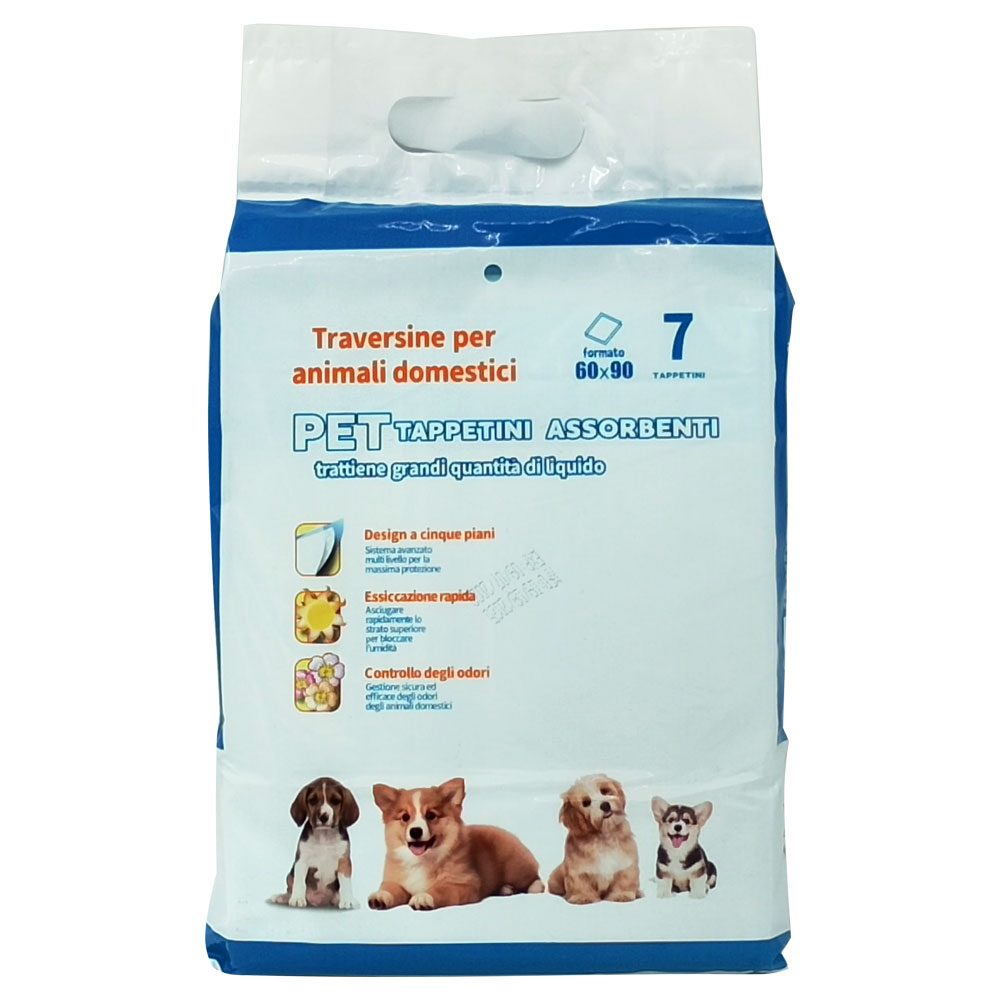 Paturici Absorbante PET, Covorase Igienice pentru Dresaj si Protectie, Material Absorbant, 60x90 cm, 7 Bucati