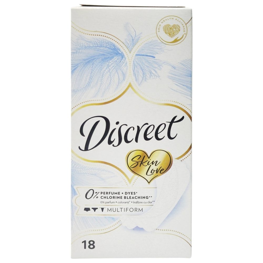 Discreet Multiform Skin Love, Absorbante Zilnice, Protectie Adaptabila Orice Tip De Lenjerie, Respirabile, Cutie 18 Bucati