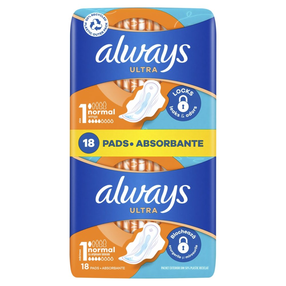 Always Absorbante, Ultra Instant Dry, 18 Buc