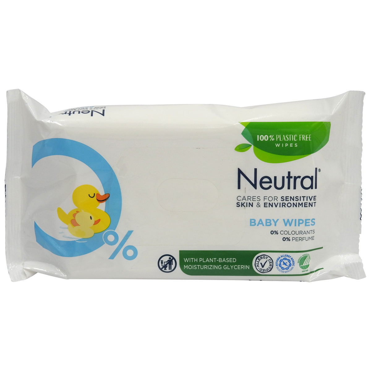 Neutral Șervețele Umede Delicate pentru Bebeluși, Hipoalergenice, Fără Parfum, 52 Bucăți