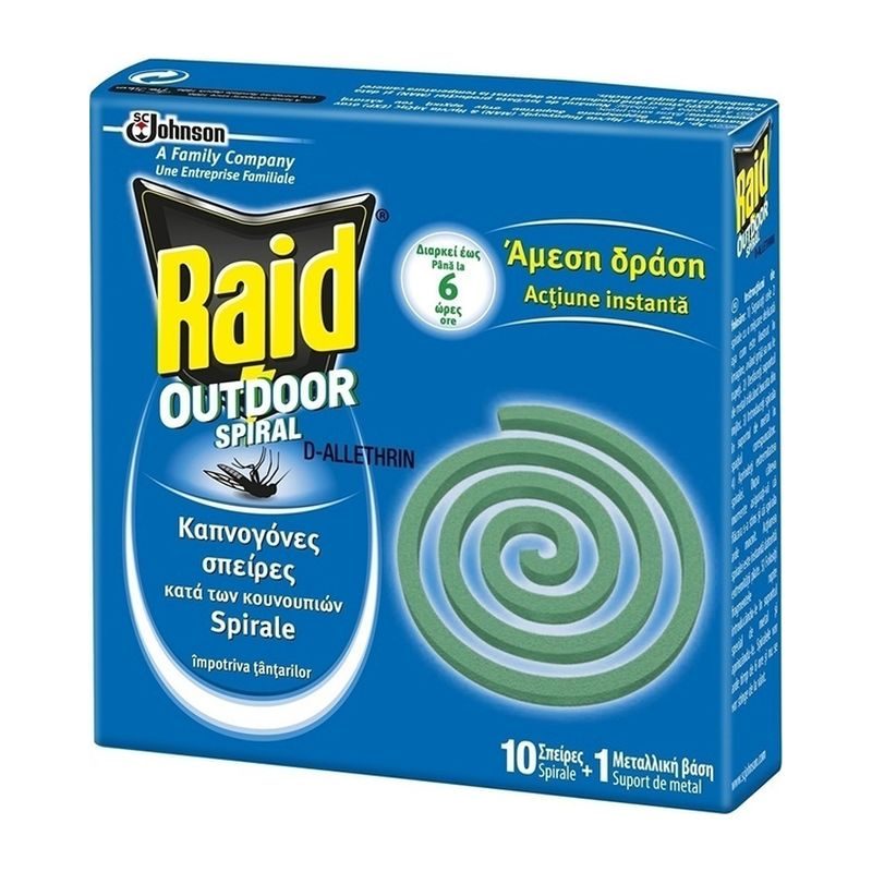 Raid Spirale Anti-Tantari cu Utilizare la Exterior, Protectie Continua, 10 Bucati