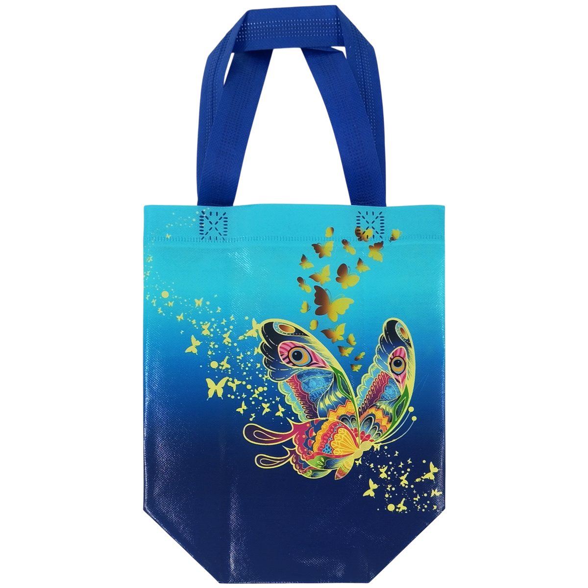 Sacoșă Piață Wei A-15931, Coș Cumpărături Pătrat, Material Textil și PVC, 22x23x21 cm
