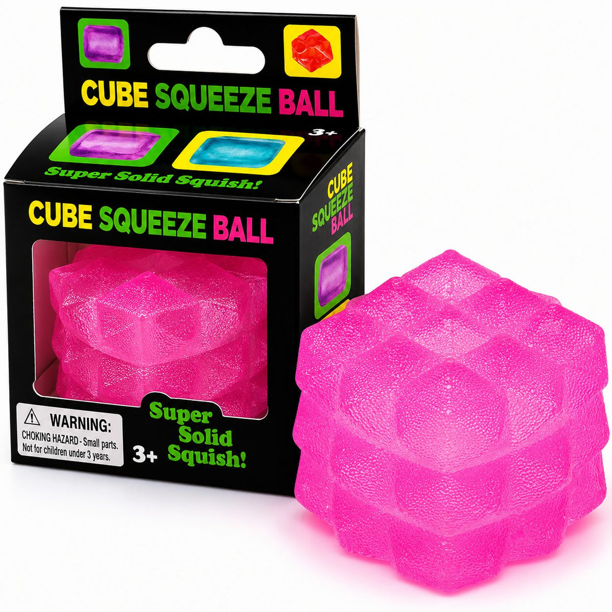 Jucarie Squishy Antistres, Cub Fidget 3D Sculptat cu Striatii, Spuma Slow-Rise, 5 cm, 135 g, Roz