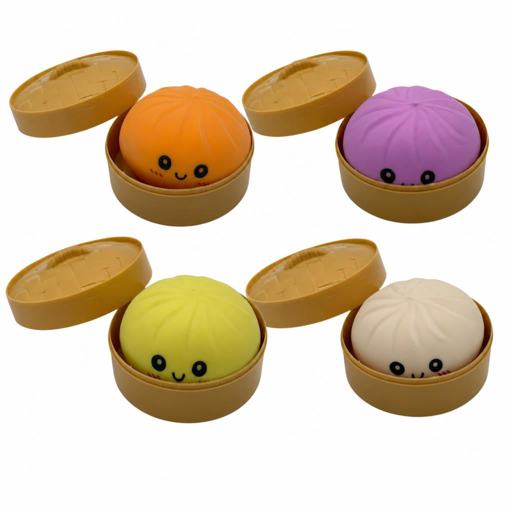 Jucarie Squishy Antistres, Model Galustca Fata Zambitoare cu Revenire Lenta, Material TPR, Recipient Steamer Inclus, 8.5 cm, Culoare Aleatorie