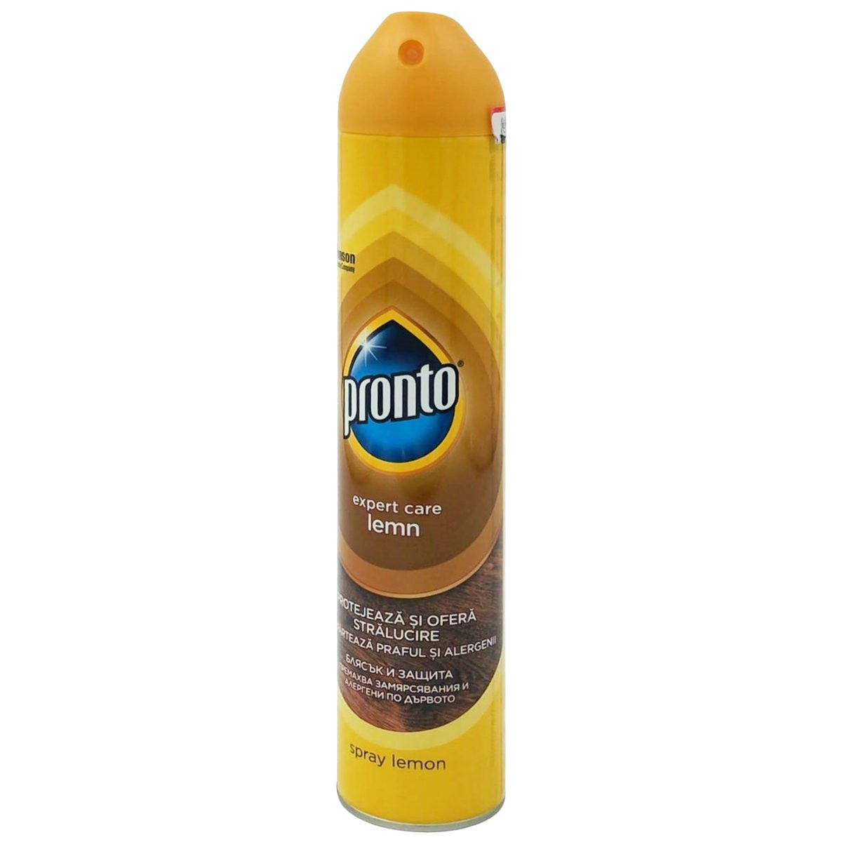Pronto Spray Curățare Mobilă, Aerosol Anti-Praf și Lustruire, Parfum Classic Lemon, 300 ml