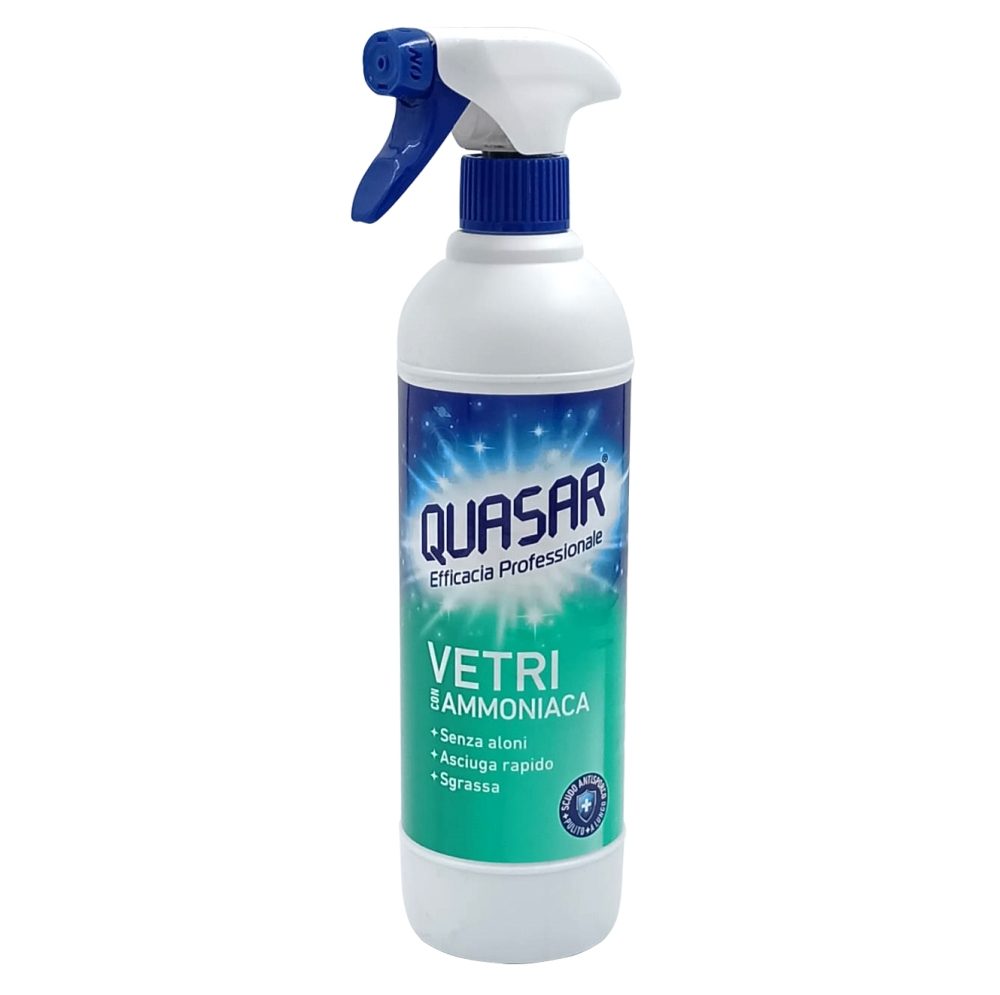 Quasar Solutie Geamuri, Spray Curatare cu Amoniac, 580 ml