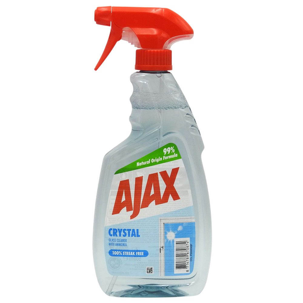 Ajax Soluție Curățat Geamuri și Suprafețe Vitrate, Formulă Super Effect, Cu Pulverizator, Rezultat Fără Urme, 500 ml